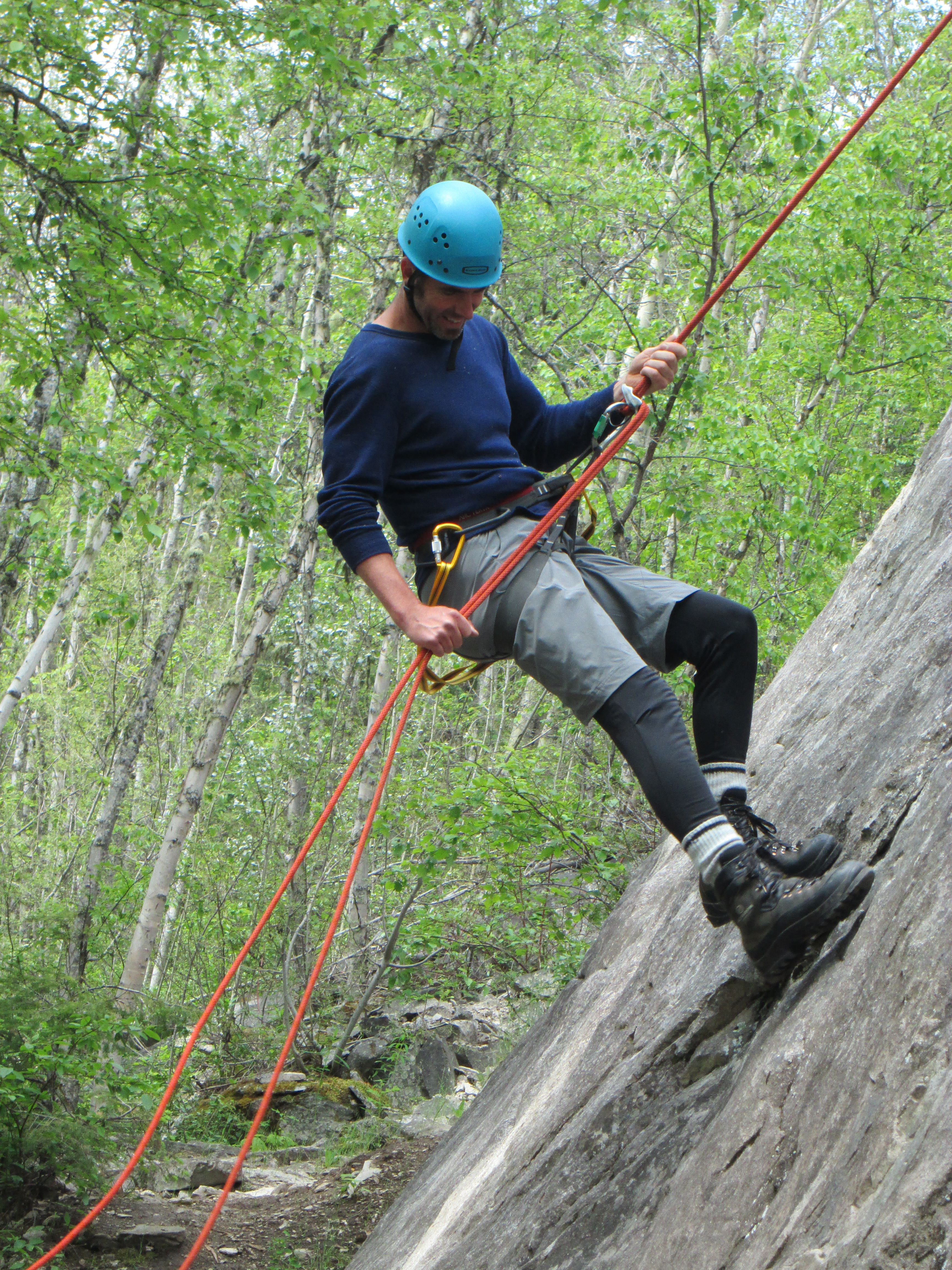 rappelling